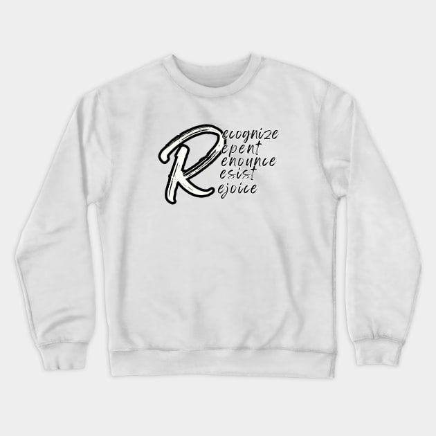5 R's ACTS 2:38 Crewneck Sweatshirt by Seeds of Authority